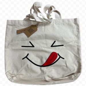 Better Made Organic Cotton Cream Color “Delish” Shopping Tote NWT